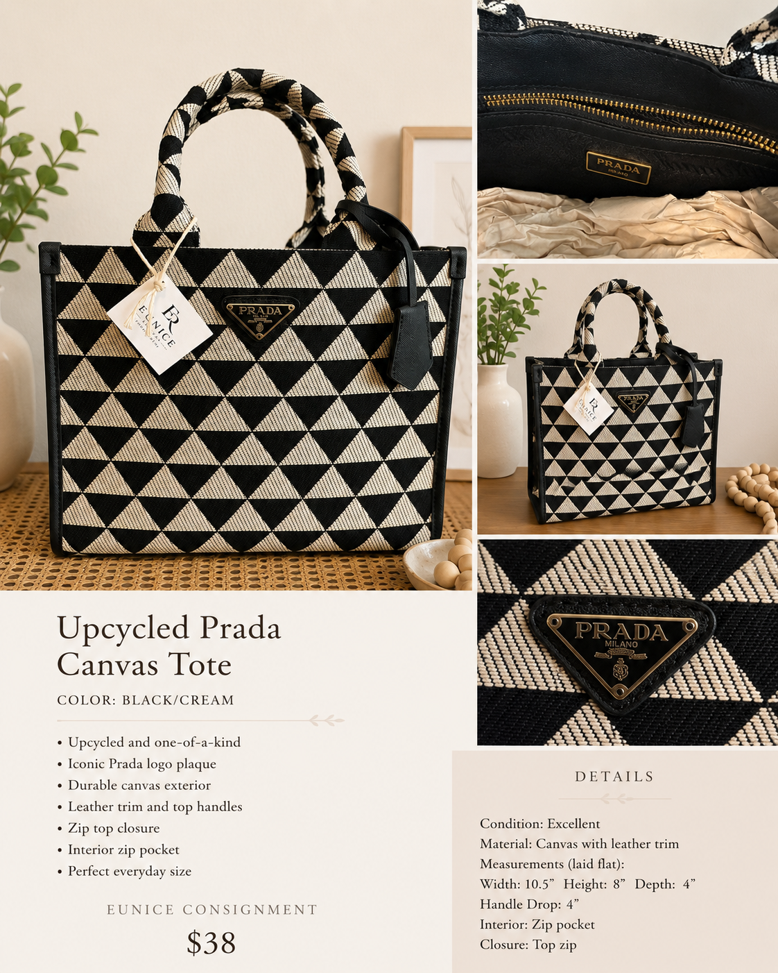 Upcycled Designer Bag