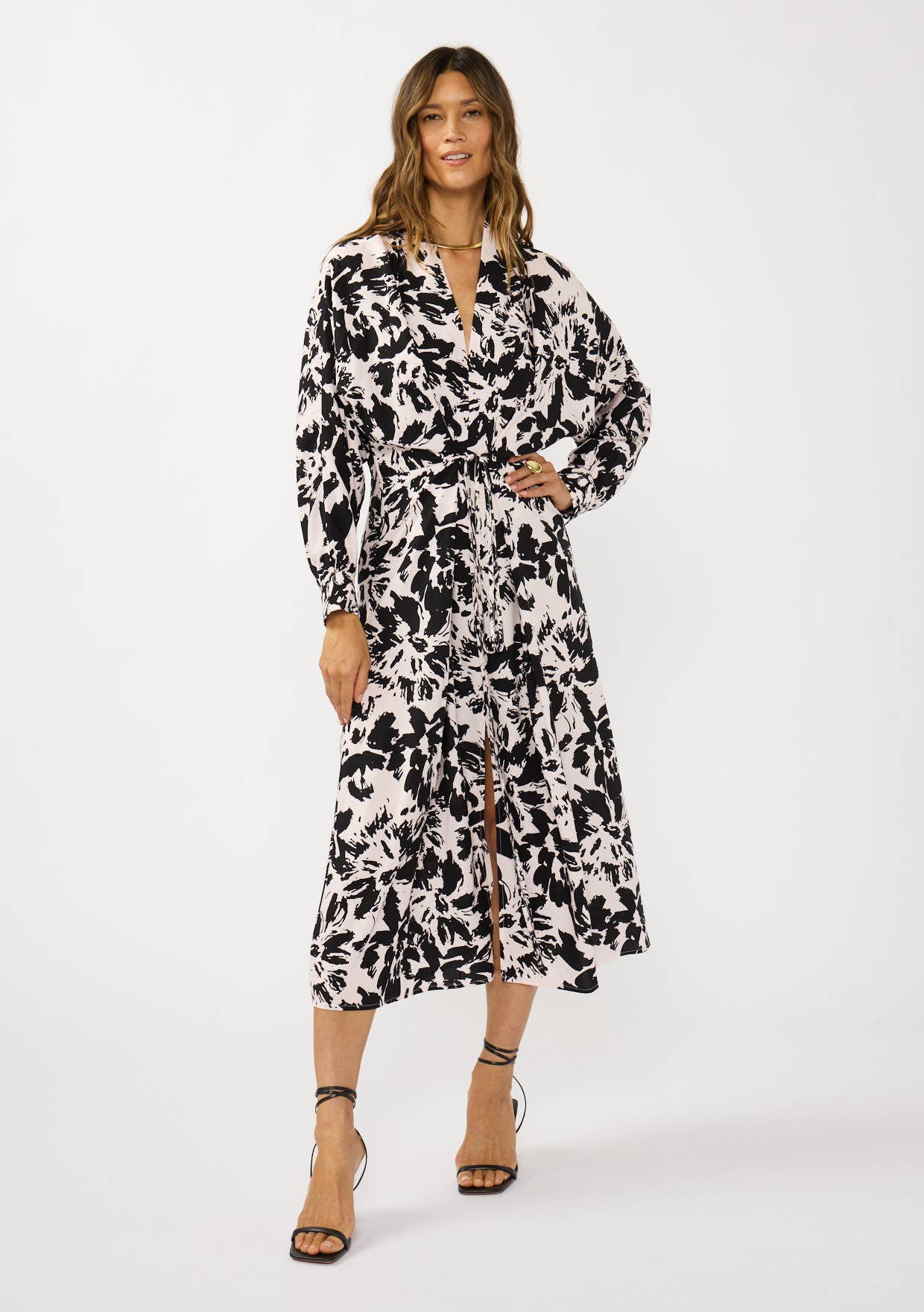Floral V-Neck Maxi Dress