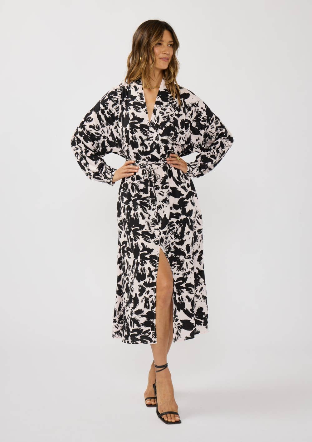 Floral V-Neck Maxi Dress