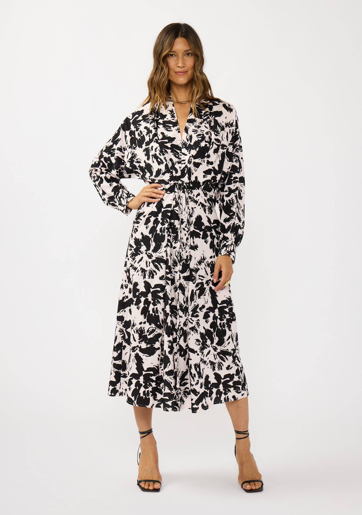 Floral V-Neck Maxi Dress