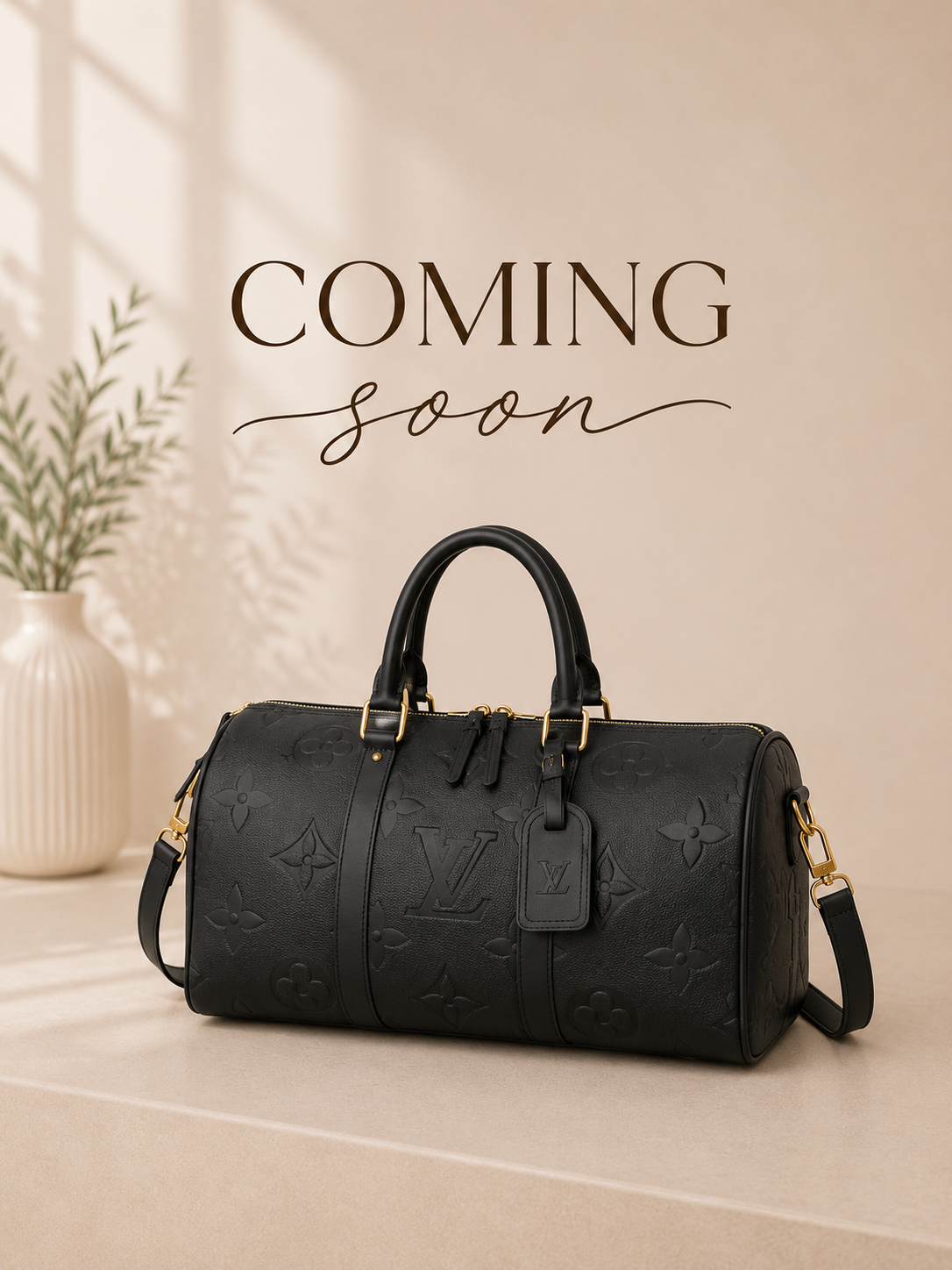 Upcycled Luxe Monogram Weekender Bag