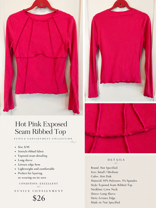 Pink knit shirt