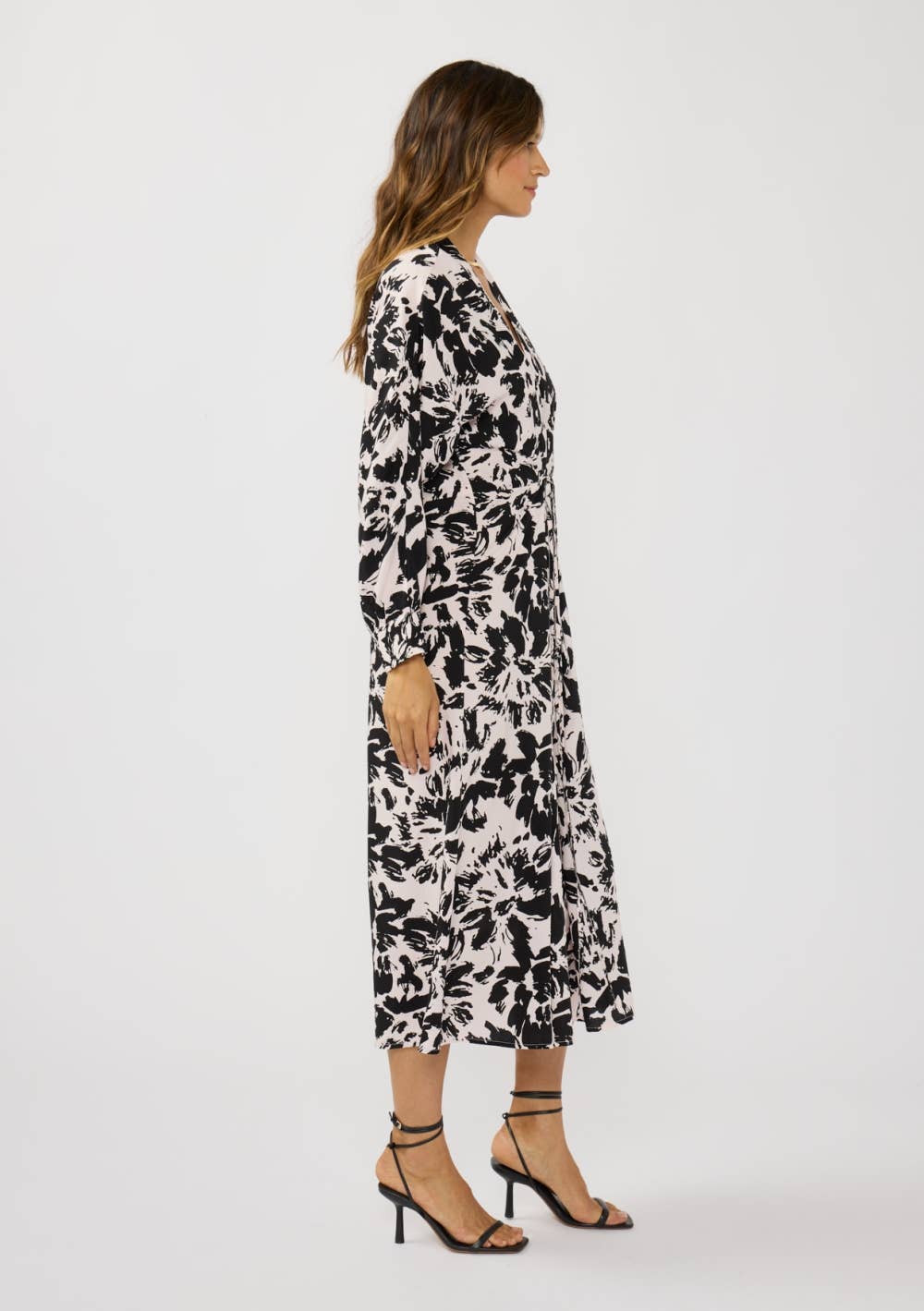Floral V-Neck Maxi Dress