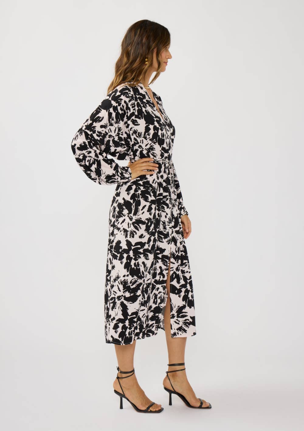 Floral V-Neck Maxi Dress
